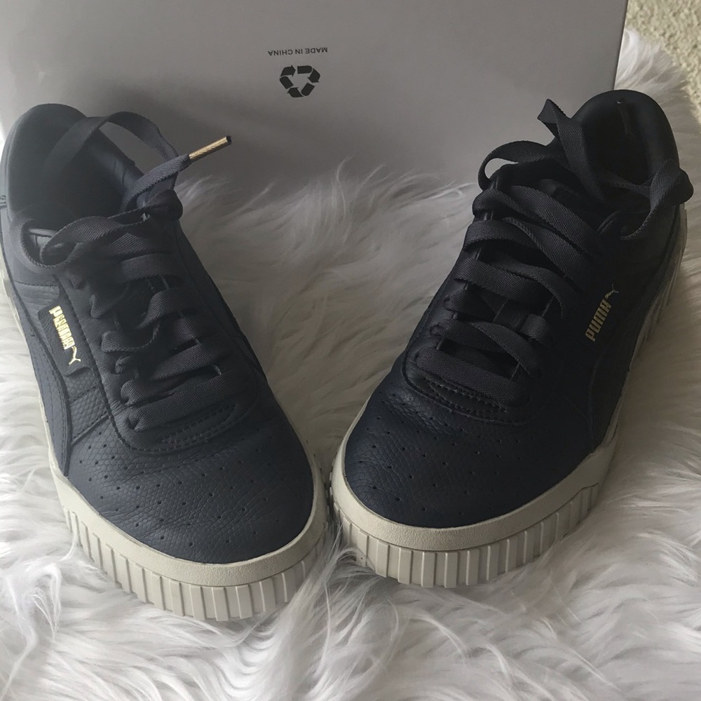 Puma Cali Emboss Leather Sneakers - Picture 6 of 8